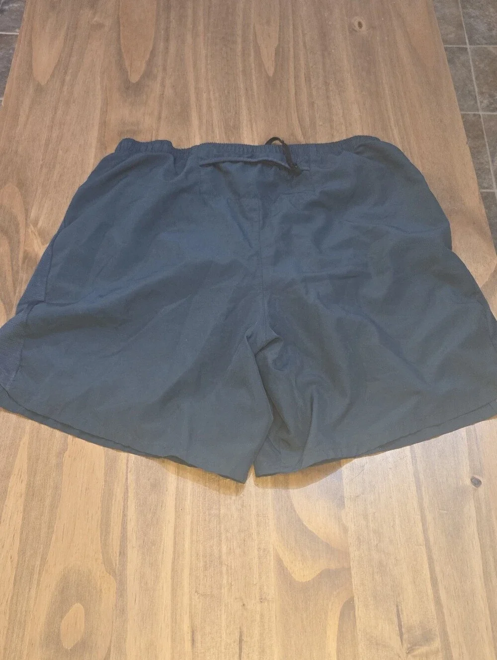 Nike Men’s Dark Blue Athletic Shorts with White Swoosh